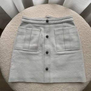 Aje white shrimpton skirt